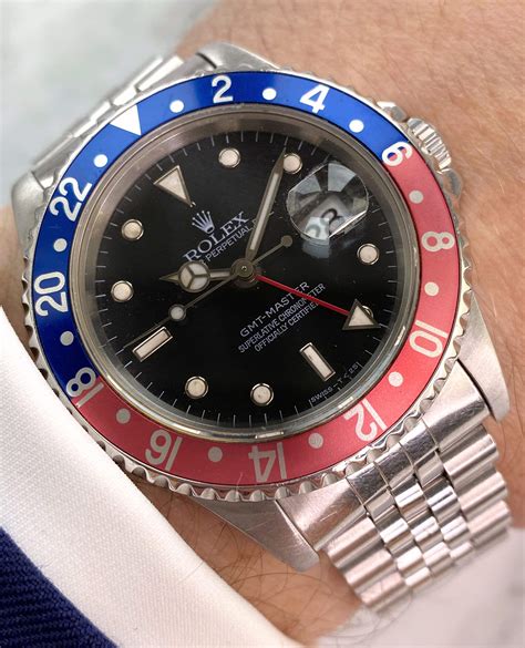 rolex gmt master pepsi ref 16700|rolex 16710 production years.